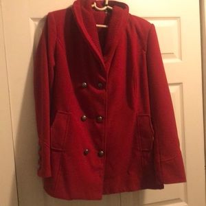 BCX Macy’s Red Pea Coat